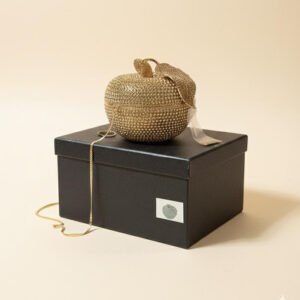 Luxury Apple Rhinestone Crystal Clutch