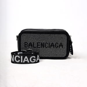 Balenciaga Crystal-Studded Crossbody Bag