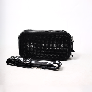Balenciaga Crystal-Studded Crossbody Bag