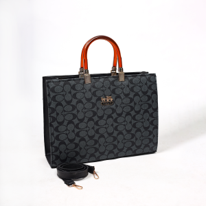 Coach Signature Print Tote Bag