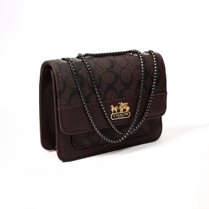 Coach monogram crossbody bag with Chain Strap