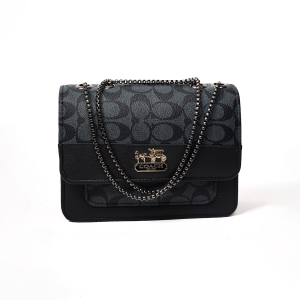 Coach monogram crossbody bag with Chain Strap