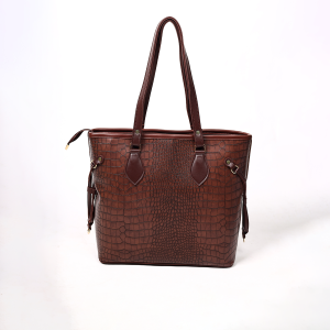 Crocodile Textured Tote Bag