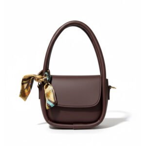 Square HandBag (Moon Dae Yoona Bag) with printed scarf accent (removable)