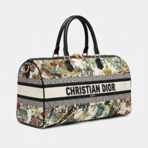 Christian Dior Floral-Print Duffle Bag – Elegant Travel Companion