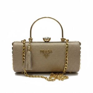 Prada – Metallic Clutch