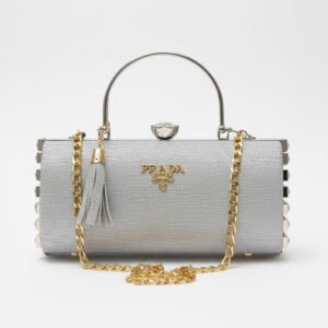 Prada – Metallic Clutch